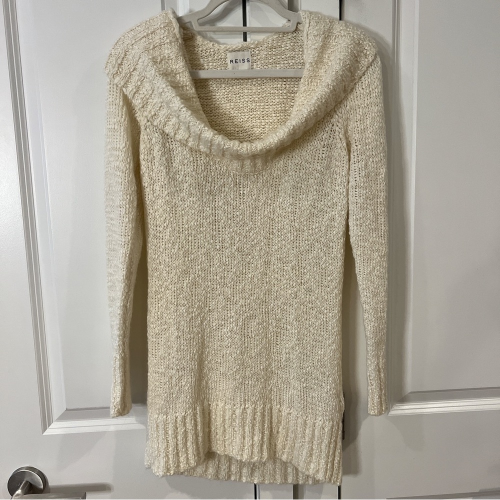 Reiss Cream Knit Sweater for Women